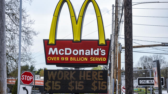 McDonald's Advertising $15 Wage In Pennsylvania 