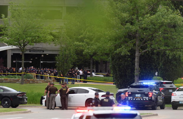 Scene of a shooting at a clinic in Tulsa 